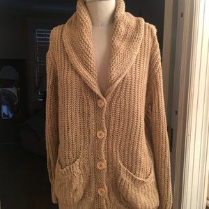 RALPH LAUREN BLUE LABEL Silk Linen Knit Cardigan